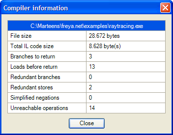 Compiler information